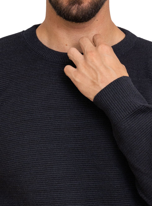 Black - Design 00151 BS - Round Pullover - Khotwh